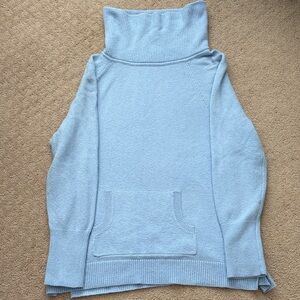 Women's Light Blue Turtleneck Sweater